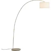 QAZQA Modern båglampa beige med teddyskärm - Vinossa
