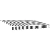 vidaXL Markis automatiskt infällbar antracit&vit 300x250 cm