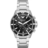 Giorgio Armani Emporio AR11360 analog svart urtavla herrklocka