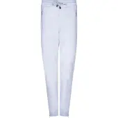Infinity Leather Dam Vit Byxor i äkta nappaläder Joggers