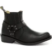 Grinders Unisex Svarta Western läderstövlar-Renegade Lo