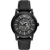 Giorgio Armani Klocka - - AR60008 - Mekanisk - Vellumläder - 3 ATM vattentäthet