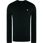 Lyle & Scott V-Neck Colour Block Midlay Svart Jumper