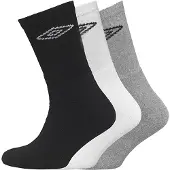 Umbro 3-pack flerfärgade innerstrumpor för herrar