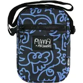 Puma x Mr Doodle Unisex Svart Blå Bärbar väska