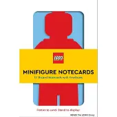 LEGO Minifigure Notecards: 12 Shaped Notecards with Envelopes