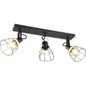 TRIO Leuchten Taklampa Jerome, dimbar, Svart, Vardagsrum / matsal, Metall, Modern, Taklampa
