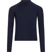 Icebreaker - Underställ barn - K Merino 260 Oasis LS Half Zip Midnight Navy för UnisexUll - Barnstorlek 14 år gammal - Marinblå