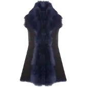 Infinity Leather Toscana Sheepskin Long Gilet för kvinnor-Sorocaba