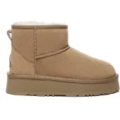 EVER AU Australia Women Dusky Leather Platform Short Boots