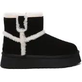 EVER AU Australia Women Barren Leather Chic Platform Short Boots