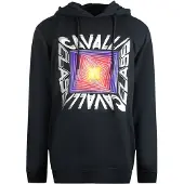 Cavalli Class Asymmetrisk Box Design Svart Hoodie