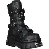 New rock Goth plattform läderstövlar-M-MET422-S1