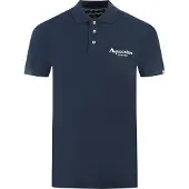 Aquascutum London Classic Marinblå pikétröja