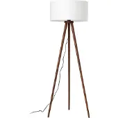 LINDBY Golvlampa , Charlia, Trä, Vardagsrum, Tyg / textil, Skandinavisk