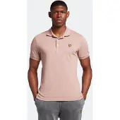 Lyle & Scott Lyle and Scott Branded Chest Logo Mauve Dusk Polo Shirt