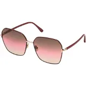 Tom Ford FT0839 69F Claudia-02 Glänsande Bordeaux Solglasögon