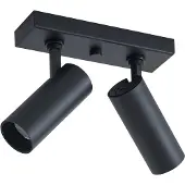 QAZQA Modern taklampa svart inkl. LED dimbar 2-ljus - Tate