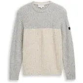 Tom Tailor Tröja grå / off-white