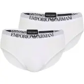 Emporio Armani för män. EM000251_AF14134 Set 2 vita Max trosor (L), Hemkläder, Viskos