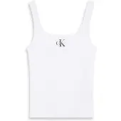 Calvin Klein Jeans Slim Ribbed Cotton Tank Top