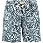 Shiwi Badshorts 'Mike' mörkgrön / vit