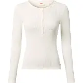 Levi's T-shirt 'Dry Goods Waffle Henley' vit