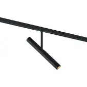 QAZQA Modern spotlight svart för 1-fas skensystem - Slimline Avery