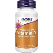 Now , Vegetarisk Torkad Vitamin D, 1 000 IU, 120 Veg Kapslar