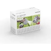 InnovaGoods Infällbart hundkoppel - - Leashic - 6 i 1 - LED-lampa - Praktiska fack grå
