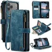 CASEME iPhone 17 Pro C30 Multifunktionell Plånboksfodral - Blå