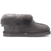 Infinity Leather Grå slip-on-stövlar i fårskinnsmocka för dam, vinter – Glacier