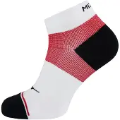 Mizuno Support Mid Mens Vit/Röd Löparstrumpor