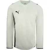 Puma King PAOK FC Tredje Långärmad Vit Svart Herr Fotbollströja 737223 01