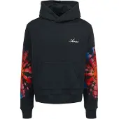 AMIRI Spot Tie Dye Sleeves Svart Hoodie