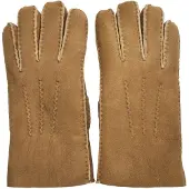 Infinity Leather Mens Tan Luxury Sheepskin Suede Leather Gloves