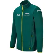Aston Martin F1 Official Team Mens Green Softshell Jacket
