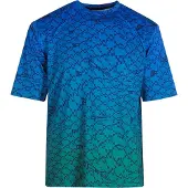 OFF-WHITE Benvit All-Over Peacock Blue Sports T-shirt