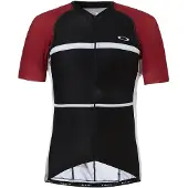 Oakley Kortärmad Zip Up Svart Röd Herr Cykel T-Shirt 434144 465