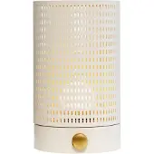 Dyberg Larsen Design bordslampa Mesh, dimbar, Vitt / opal, Vardagsrum / matsal, Metall, Design, Bordslampa
