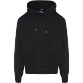 Dsquared2 Cool Fit, präglad lönnlövslogotyp svart huvtröja
