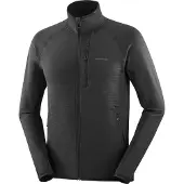 Salomon Lightwarm Full Zip Top, svart