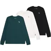 Abercrombie & Fitch T-shirt smaragd / svart / vit