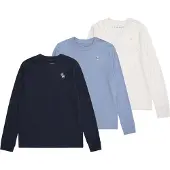 Abercrombie & Fitch T-shirt marinblå / opal / vit