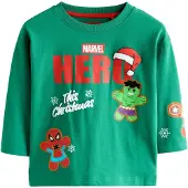 Next T-shirt 'Marvel' grön / röd