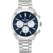 Tommy Hilfiger Blue Dial Chronograph Chain Link Watch