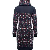 Ragwear Klänning 'Chlloe Aztec' marinblå / mörkblå / eldröd / off-white