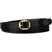 Calvin Klein Leather Round Buckle Belt