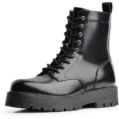 Bershka Boots med snörning svart