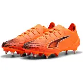 Puma Ultra 6 Ultimate SG Hot Pursuit - Orange/Svart/Röd - Soft Ground (SG), storlek 43